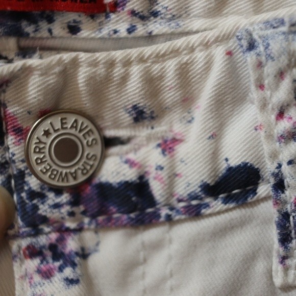 7 Star White Splatter Painted Skinny Jean's 29 - Picture 12 of 14